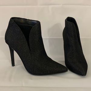Black Shimmery Nina Booties Size 7